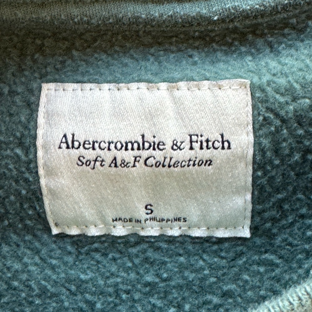 Abercrombie & Fitch Soft Green Sweatshirt game day football fall - Picture 2 of 7
